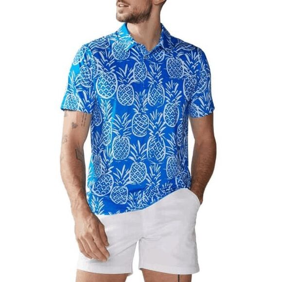 chubbies Other - Chubbies UPF 50+ Men's The Thigh Napple Polo Shirt S